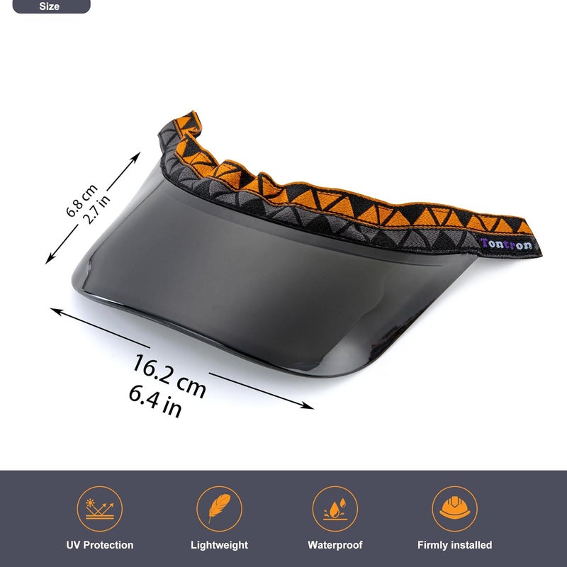 Tontron Colourvisor Removable Helmet Visor | Helmet Brim (Black) - Image 4